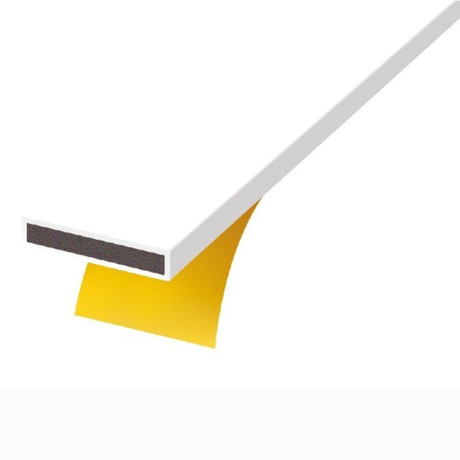 White Intumescent Strip Plain 15mm x 4mm x 2.1M