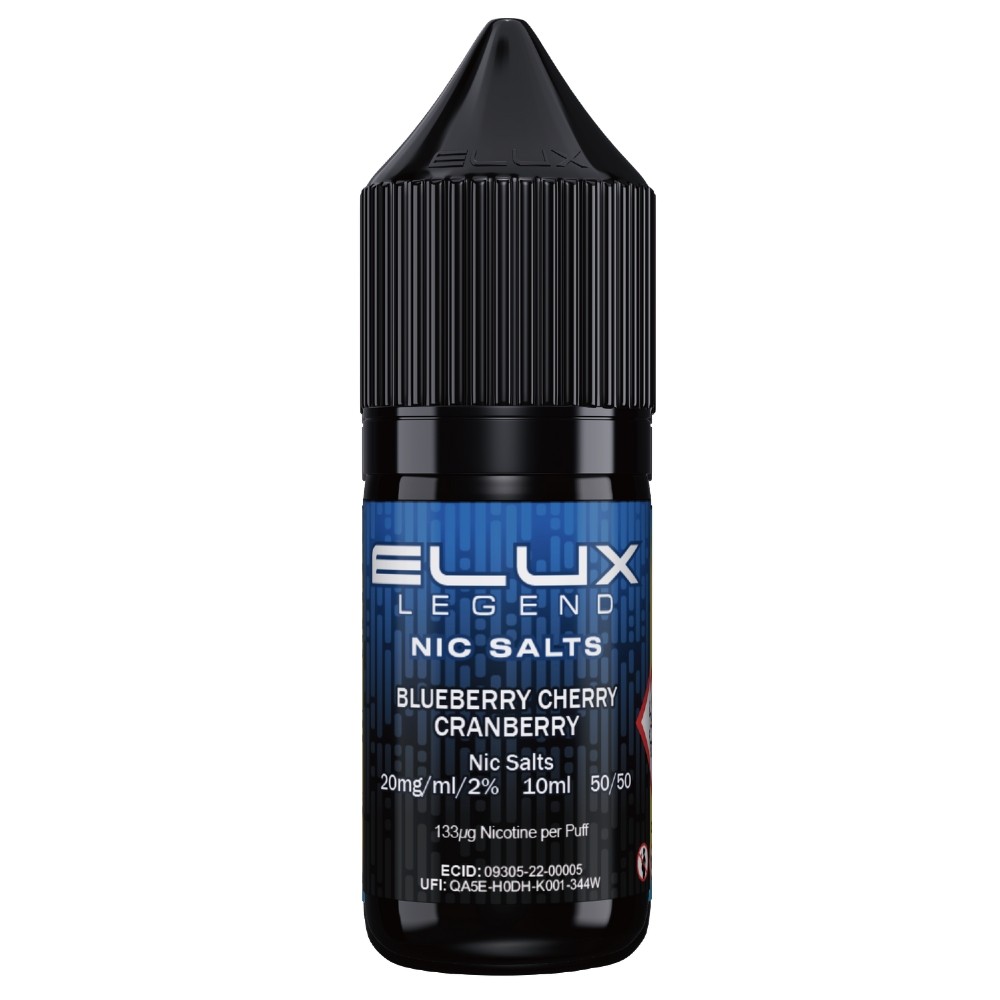 Elux Legend Blueberry Cherry Cranberry 10mg Nic Salts