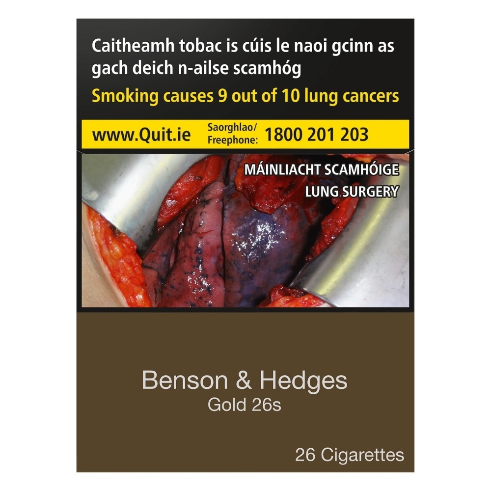 Benson & Hedges Gold KS 26s
