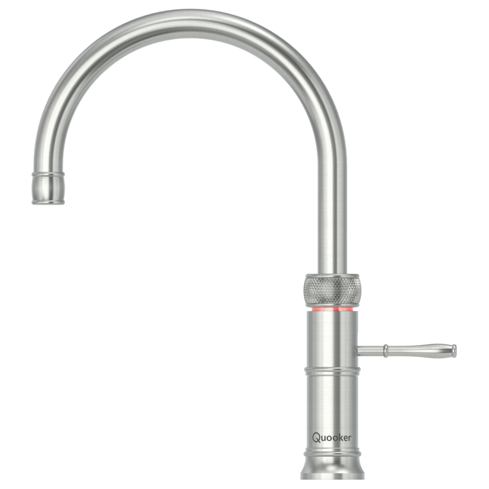 Quooker Classic Fusion Round Stainless Steel 3L Boiling Tap