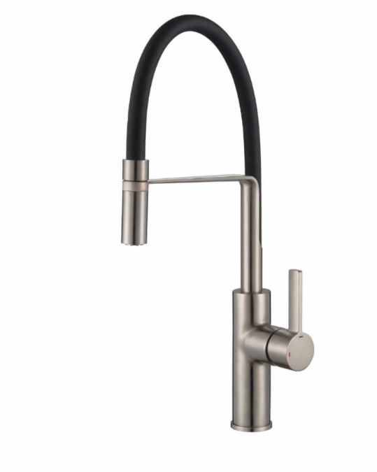 Pegler Jeroni Chef Sink Mixer Black Spout.