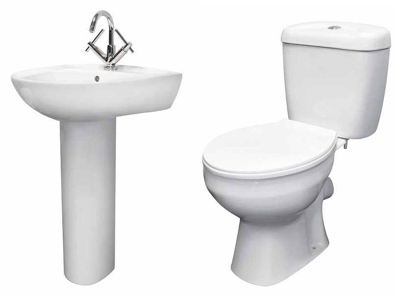 Melbourne 5 Piece Close Couple Bathroom Suite
