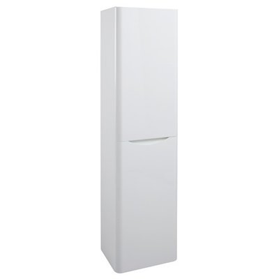Bali White Gloss Wall Mounted Storage Unit Tall