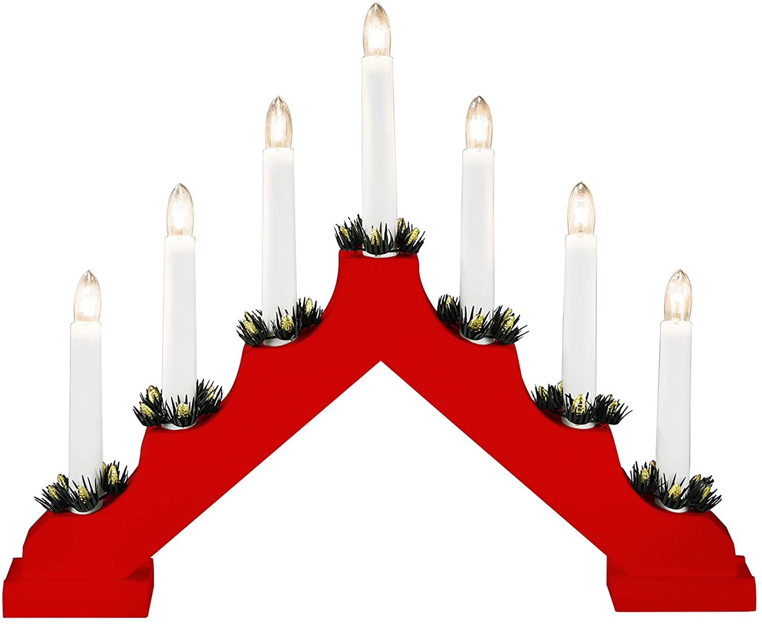 40.5Cm Candle Bridge Red