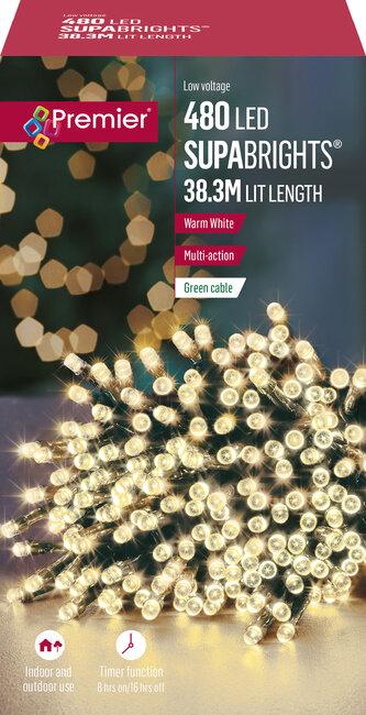 480 M-A Led Supabrights Timer Warm White
