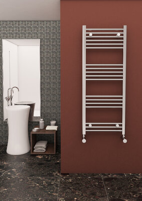 Flat Chrome Towel Rail 600 X 1200