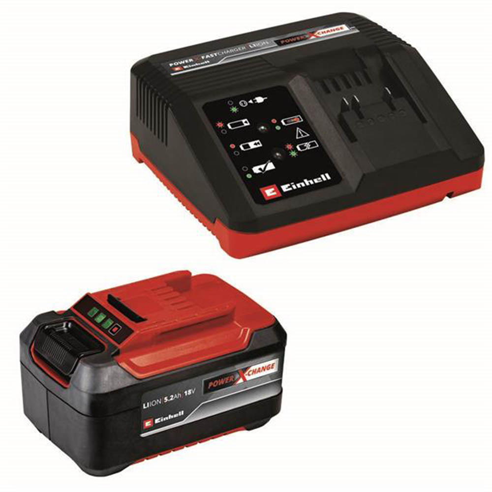Einhell Power Xchange 18v 5.2ah Battery Charger