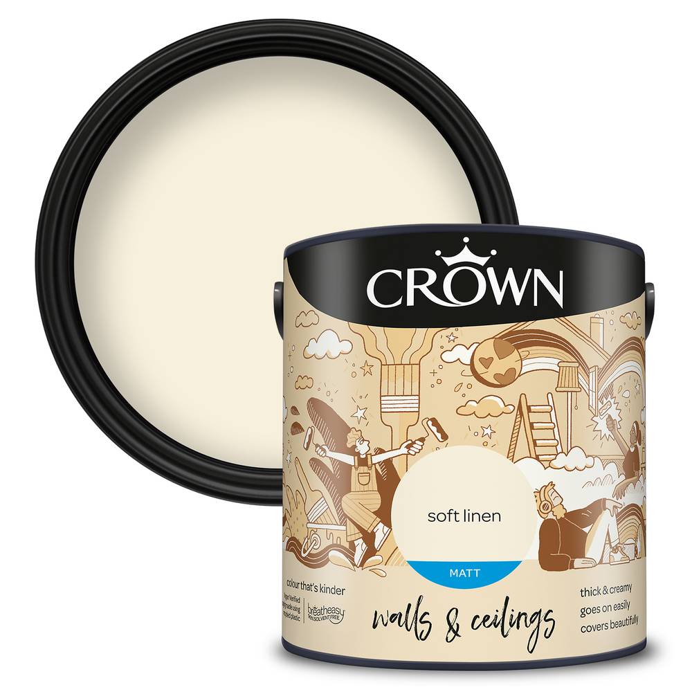 Crown Matt Emulsion Soft Linen 2.5Lt