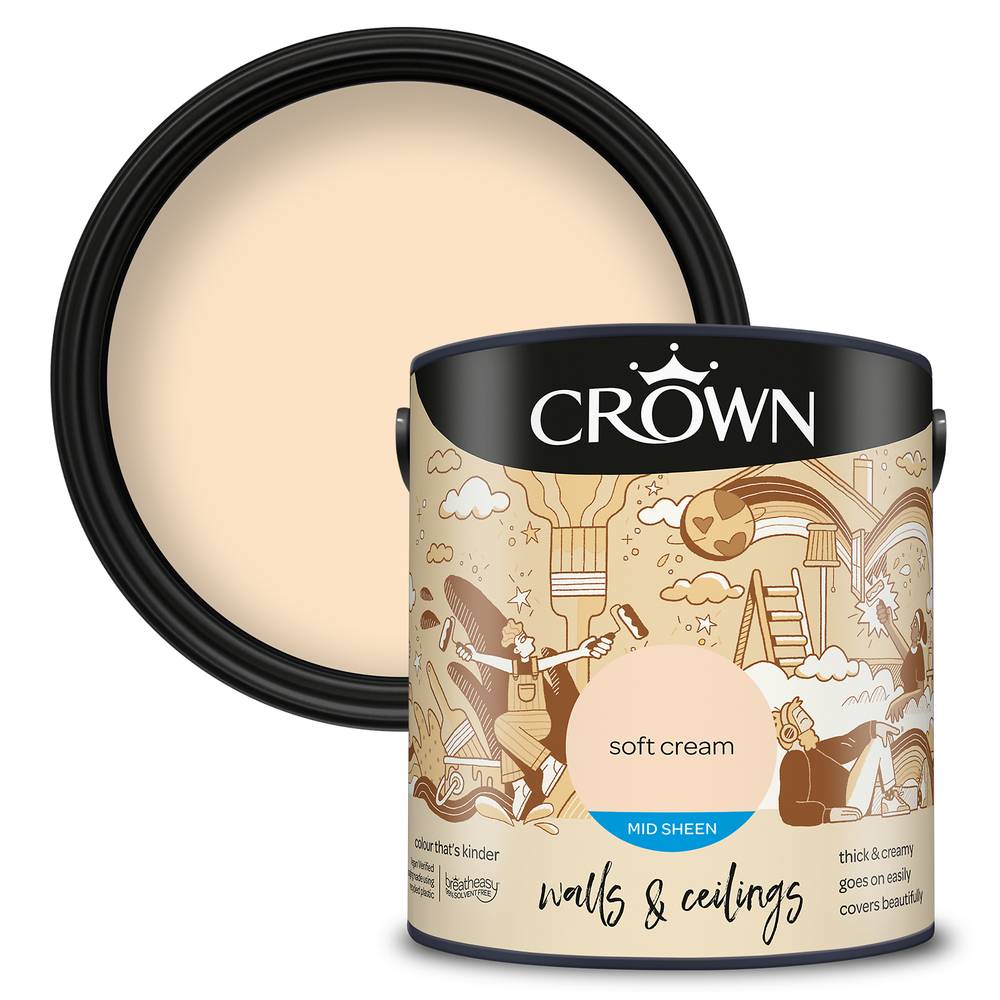 Crown Mid Sheen Soft Cream 2.5L