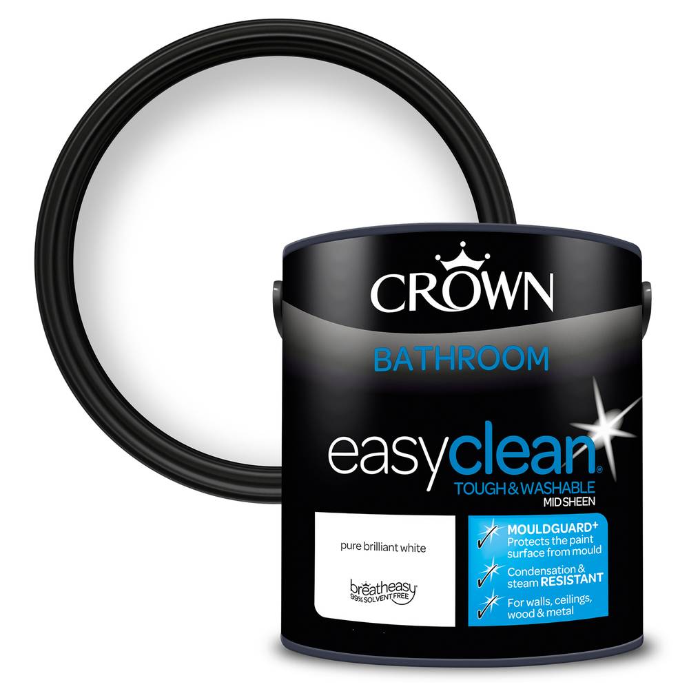 Crown Easyclean Bathroom Pure Brilliant White 2.5L