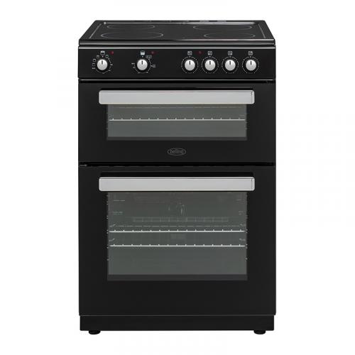 Belling 60Cm Twin Cavity Ceramic Top Cooker Black