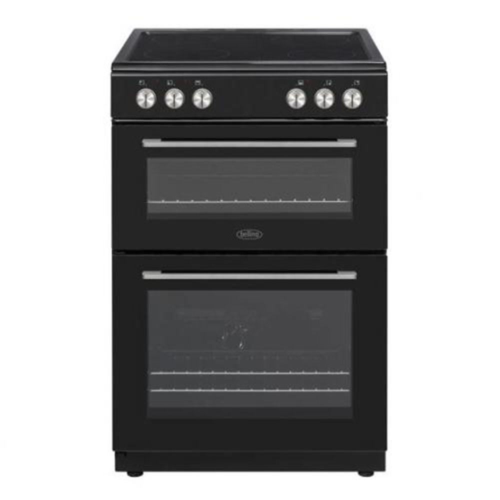Belling 60cm Cooker Double Oven Black