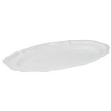 2 Pack Of 17Inch White Disposable Plastic Platters