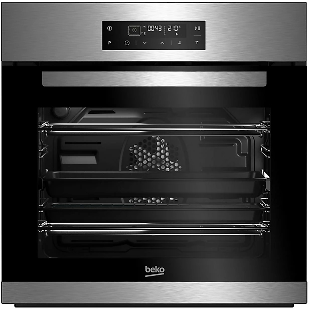Beko Stainless Steel Built In Pyrolytic Oven