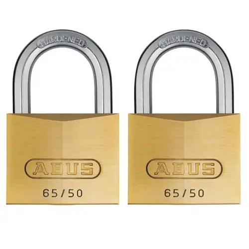 Abus 65 Series Brass 50mm Padlock 2xka Cd