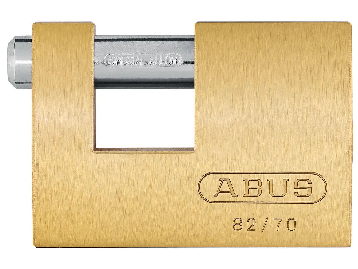 Abus 82 series Monobloc brass shutter lock 70mm cd
