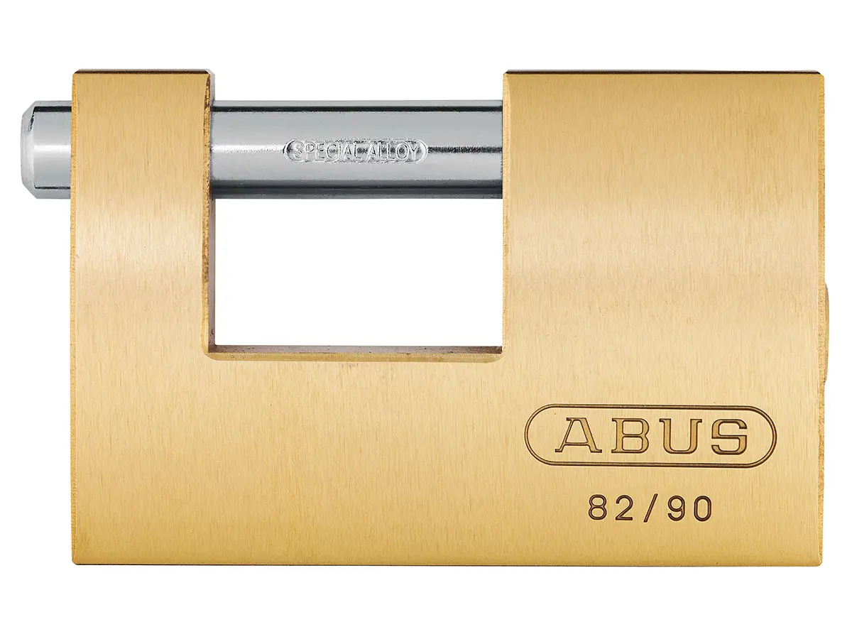 Abus 82 series Monobloc brass shutter lock 90mm cd