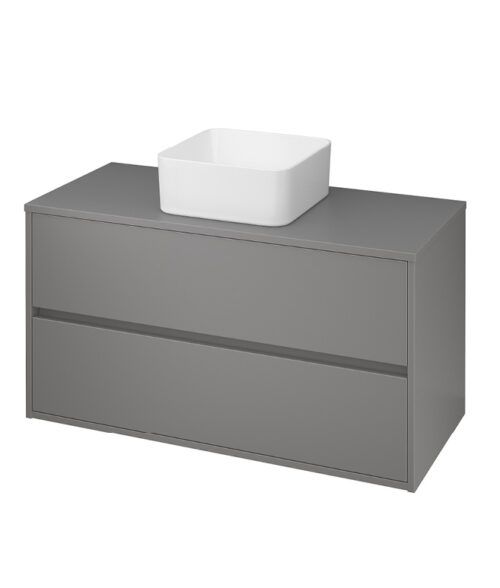 Crea 1000mm Washbasin & Unit Grey Matt