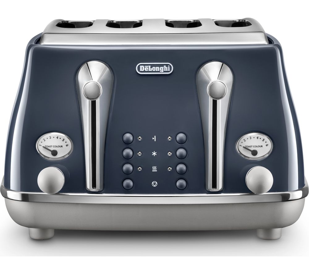 DeLonghi Icona Capitals Blue 4 Slice Toaster