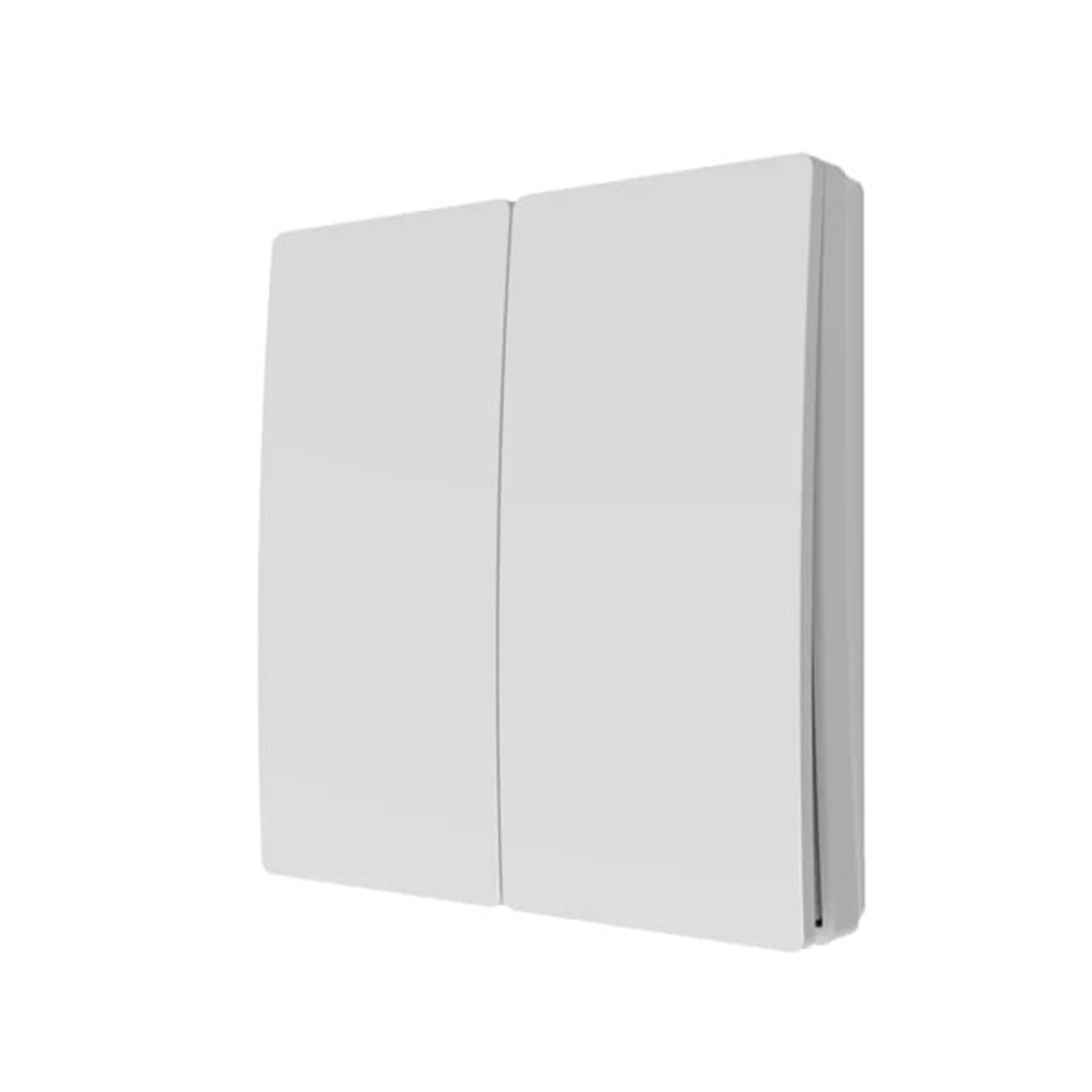 2 Gang Kinetic Push Switch Matt White