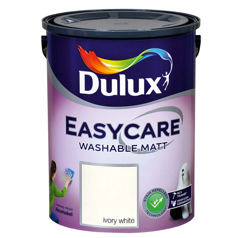 Dulux Easycare Matt Ivory White 5L