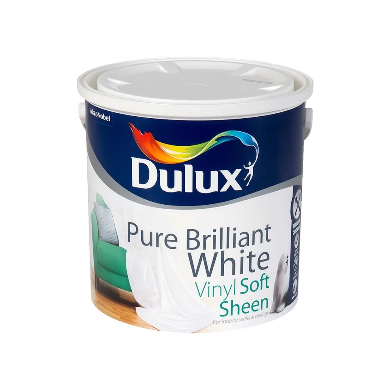 Dulux Soft Sheen Brilliant White 2.5l