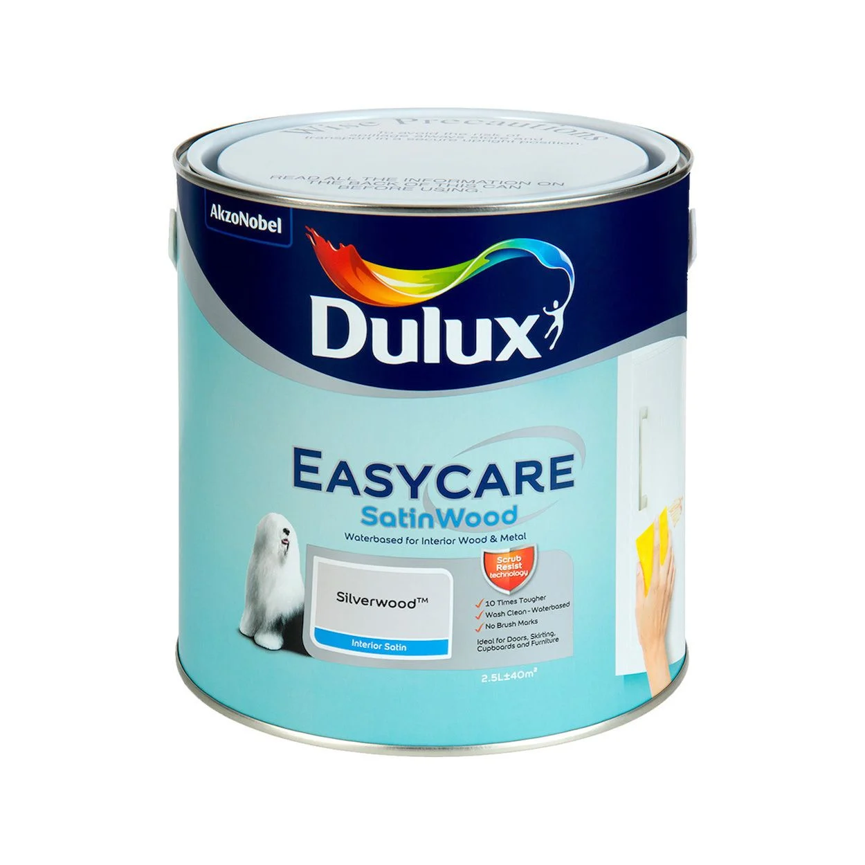 Dulux Easycare Satinwood Silverwood 2.5l