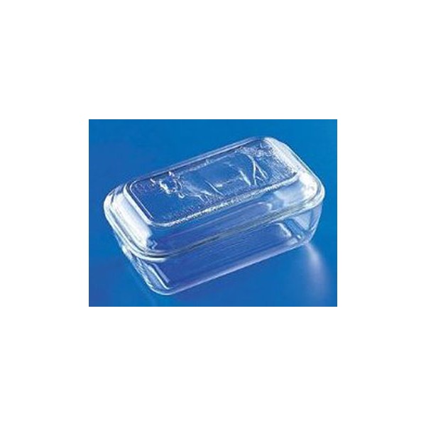 Glass Cow Butter Dish W/Lid