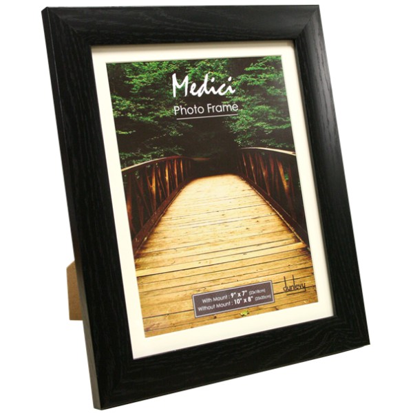 Black Wood 10X8 Frame With Mount