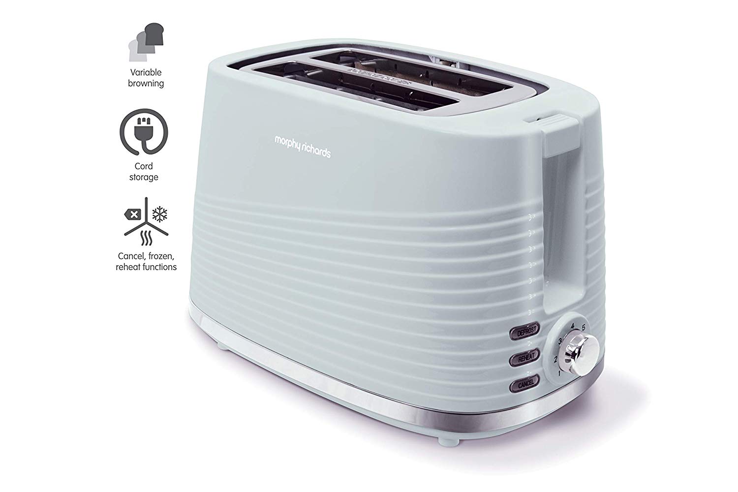 Mr Dune Premium 2 Slice Toaster Sage Green