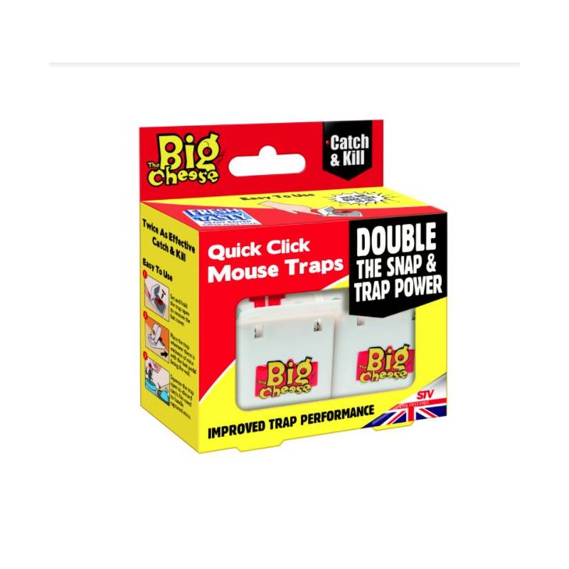 Big Cheese Quick Click Mouse Trap 2 Pack
