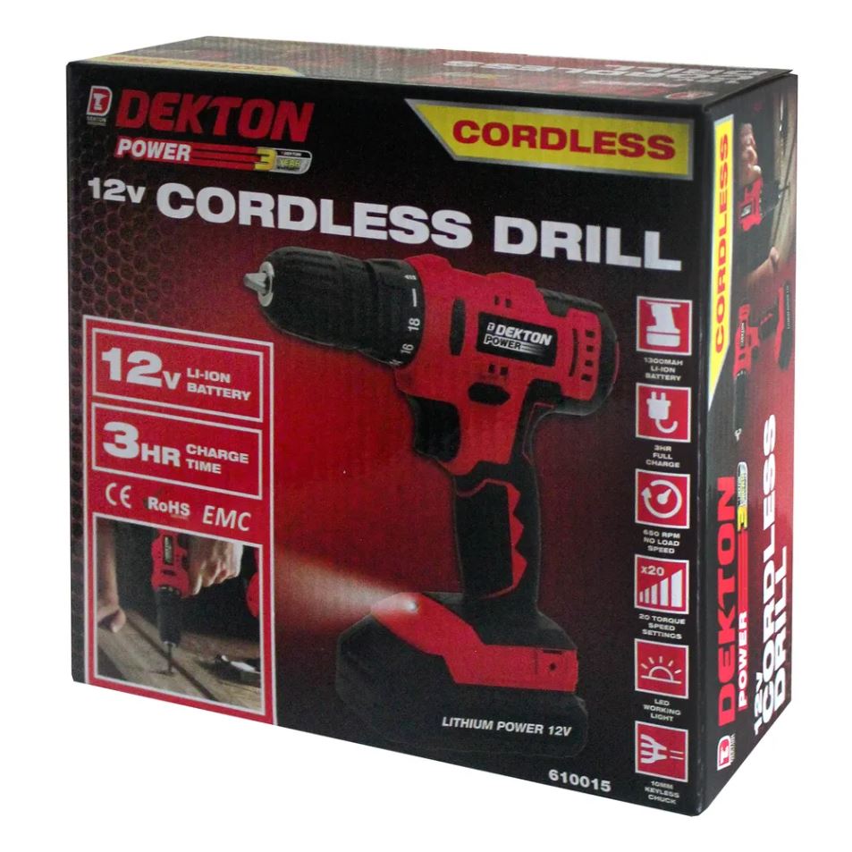 Dekton 12v Cordless Drill