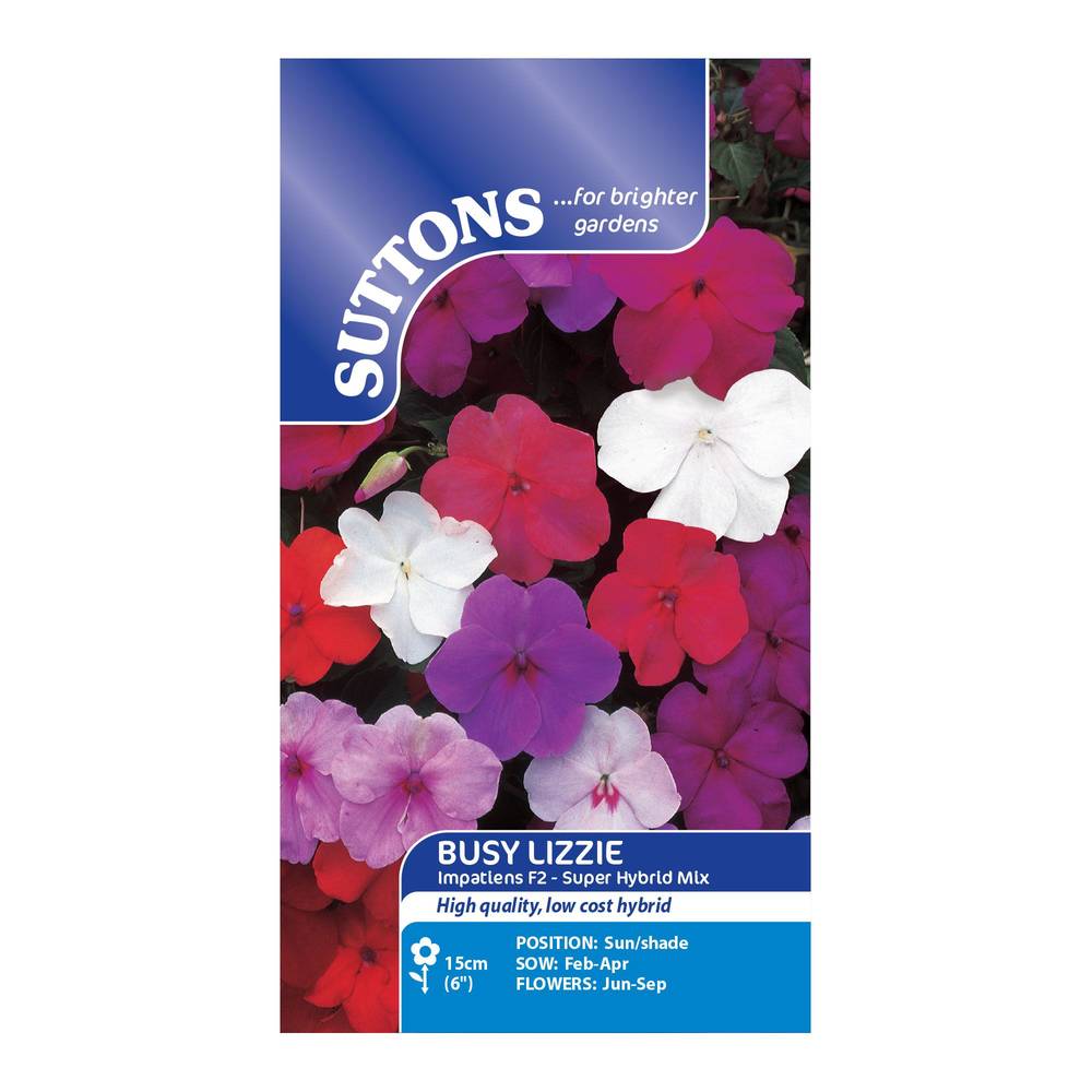 Suttons Busy Lizzie Value Hybrids Impatiens