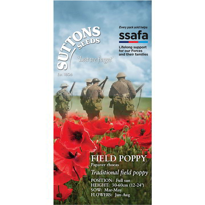 Suttons Field Poppy Papaver Rhoeas (Ssafa)