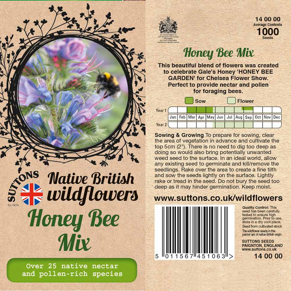 Seeds Suttons Honey Bee Mix
