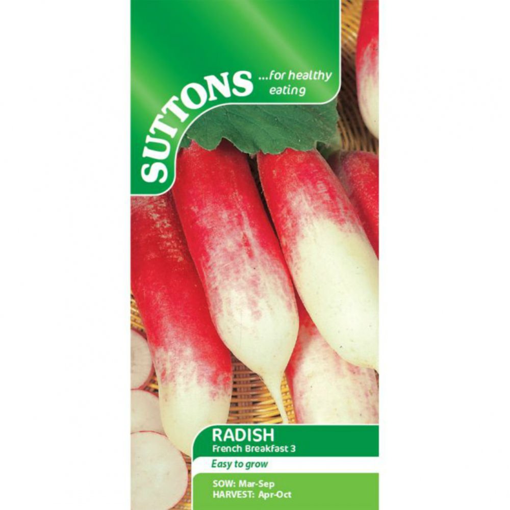 Suttons Radish French Breakfast 3