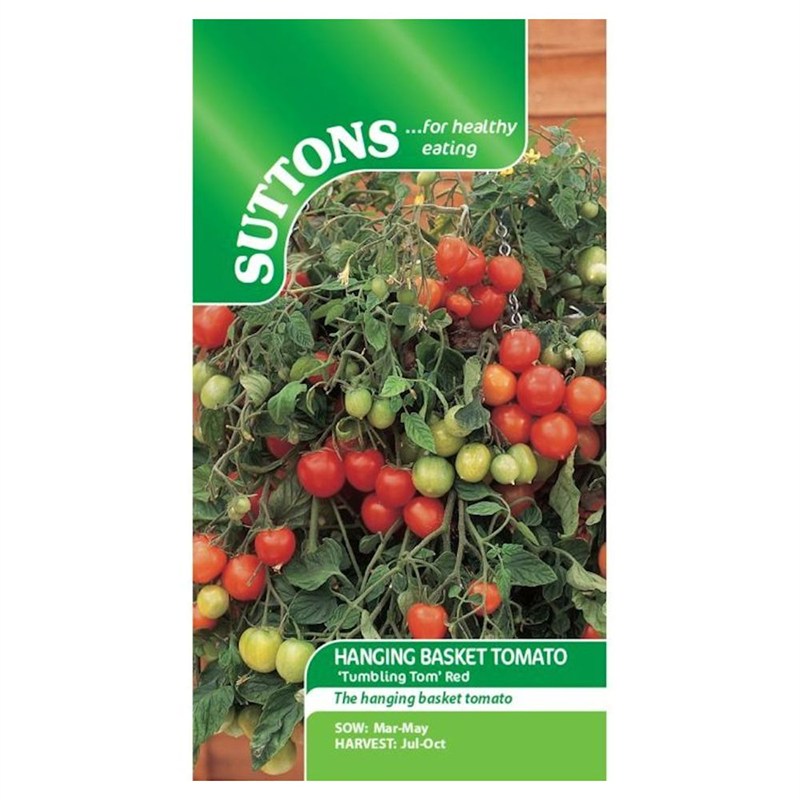 Seeds Suttons Hanging Basket Tomato Tumbling Tom