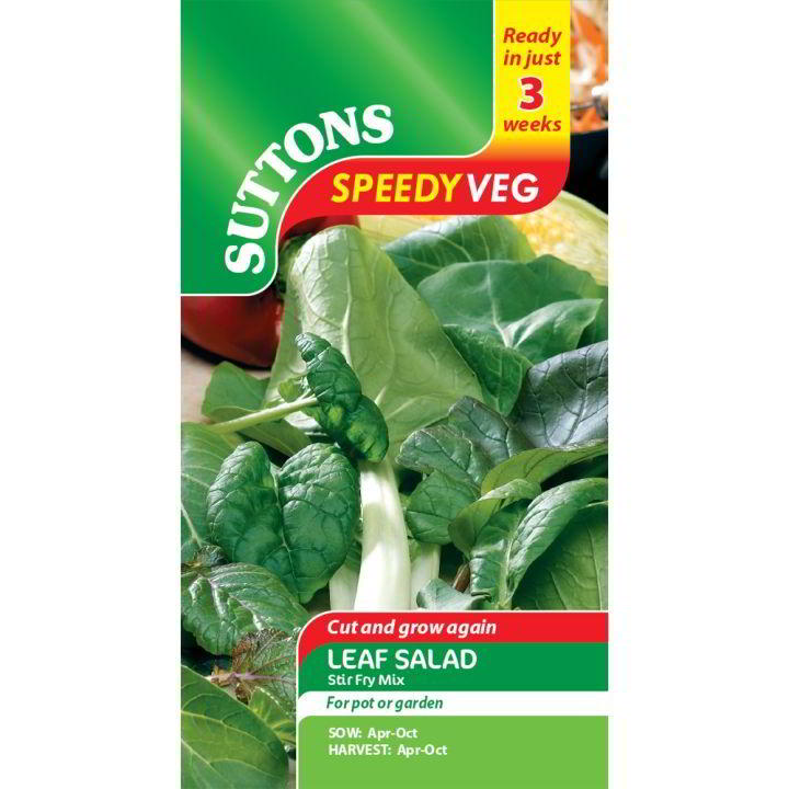 Suttons Speedy Veg Leaf Salad Stir Fry Mix