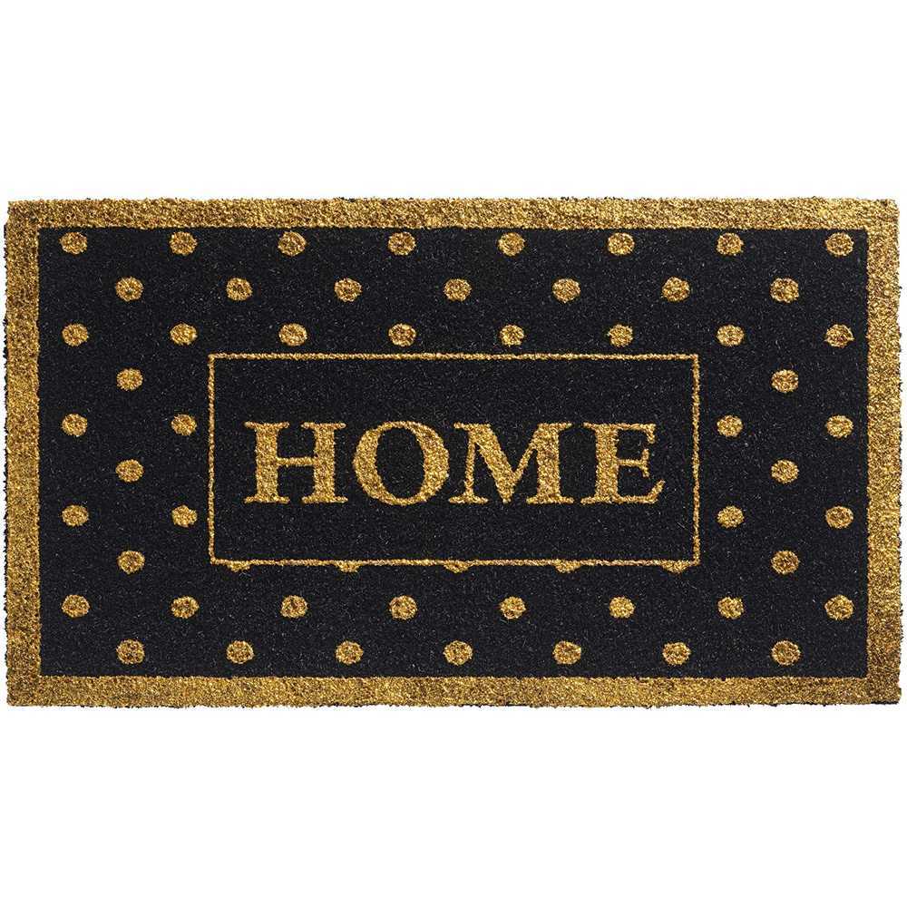 40X70 Ruco Home Dots Gold Door Mat 15mm