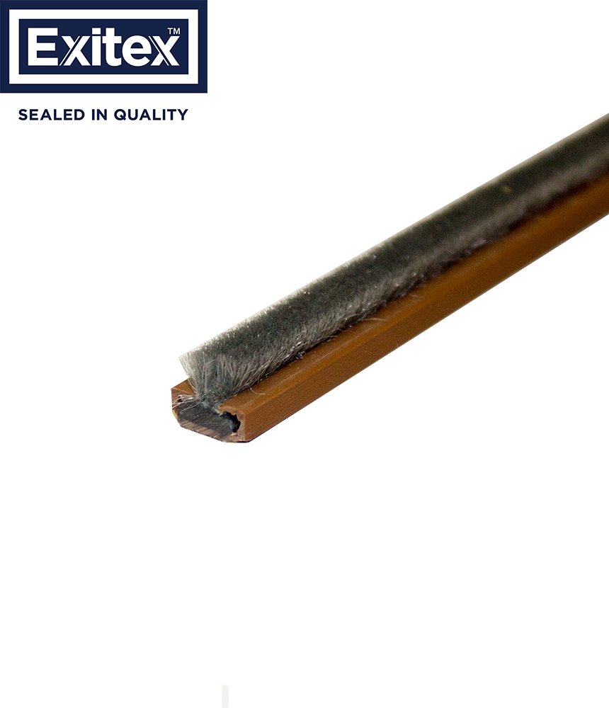 Brown Intumescent Strip Brush 10mm x 4mm x 2.1M