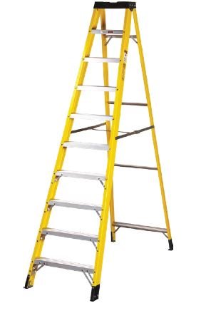 10Step Single Sided Fibreglass Step Ladder