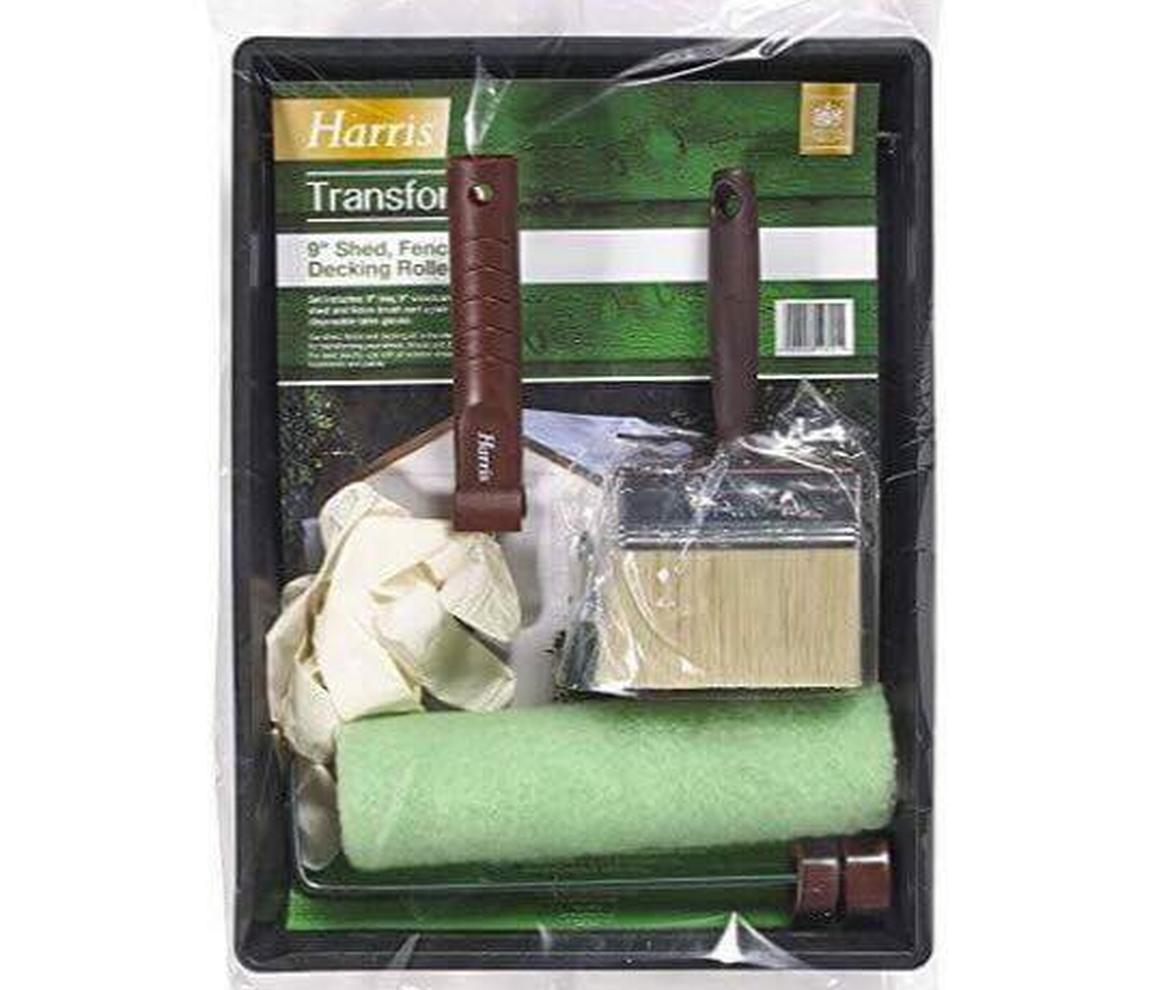 Harris 9" Shed Fence & Decking Set