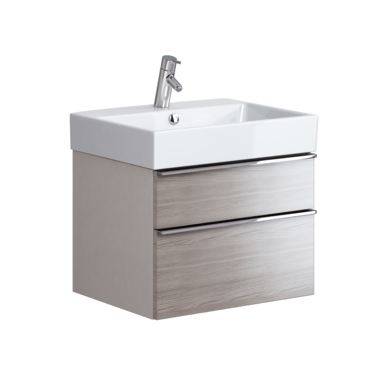 Metropolitan 600mm Unit & Basin Grey Oak