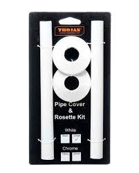 Trojan Pipe Cover & Rosette Kit 22mm White