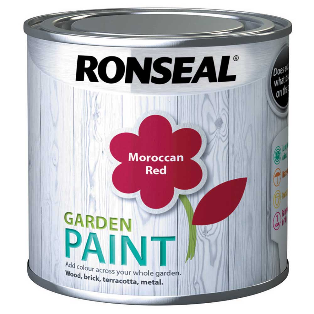 Ronseal Garden Paints Moroccan Red 250Ml