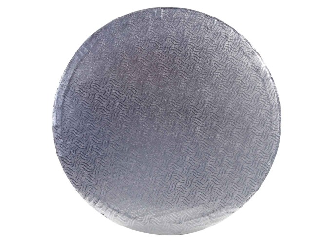 "Mc 14In (35Cm) X 12mm Round Silver Cake Drum"