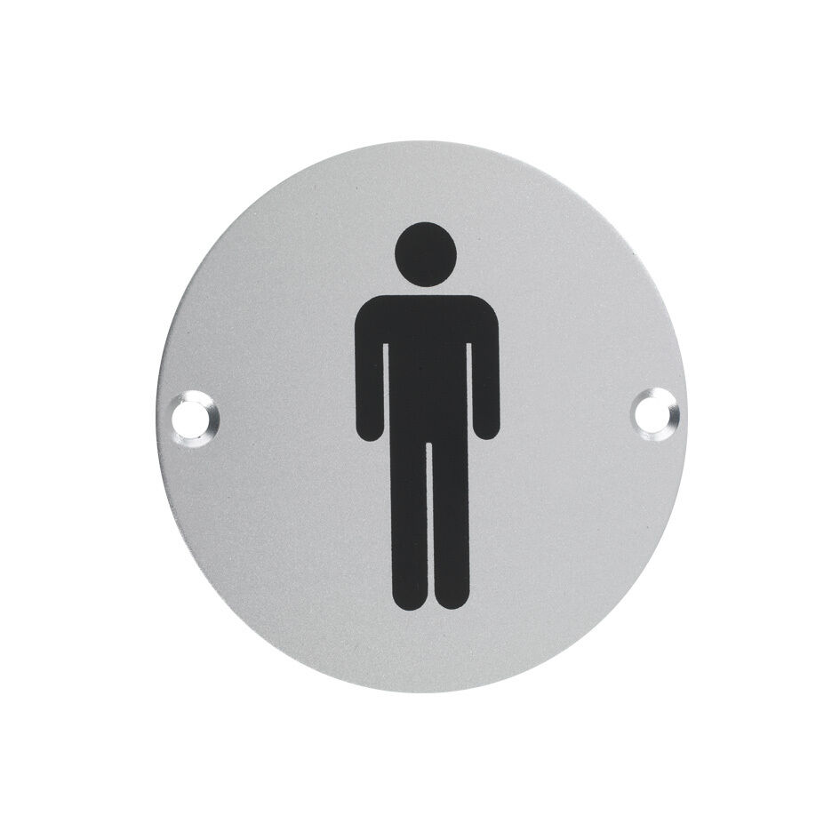 Male Circular Door Sign