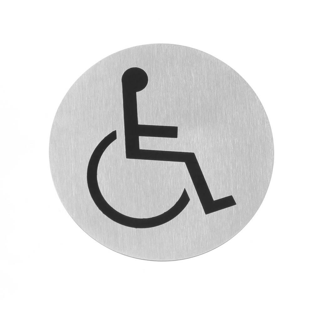 Wheelchair Circular Door Sign
