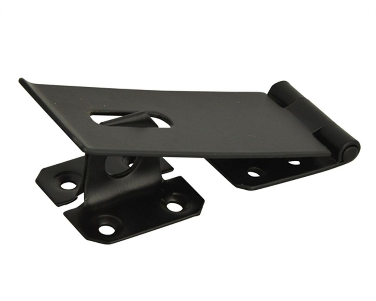 Sasta 3in Black Japanned Safety Hasp & Staple