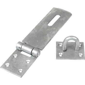 Sasta 8in Galv Heavy Duty Hasp & Staple
